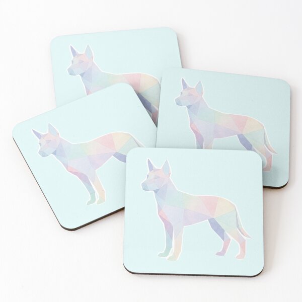 Item preview, Low Poly Watercolor Dog Profile Silhouette designed and sold by bsbd-action.