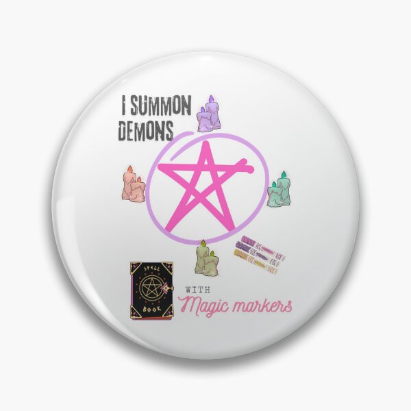 Item preview, I Summon Demons with Magic Markers designed and sold by DisabledTangles.