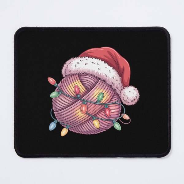 Item preview, Christmas Yarn Ball with Santa Hat designed and sold by jkrphoto.