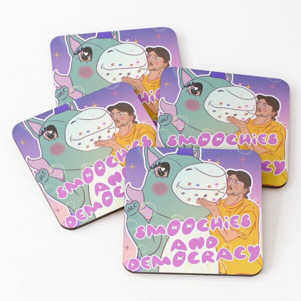 Item preview, Smoochies & Democracy Pedro Pascal with Unicorn Fanart designed and sold by teshiiexart.