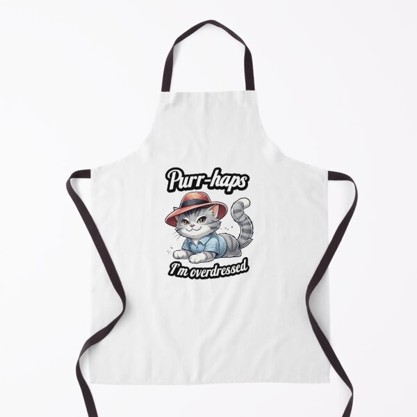 Item preview, Purr-haps I’m Overdressed | Funny Stylish Cat in Fedora and Shirt Design designed and sold by WHDProduction45.