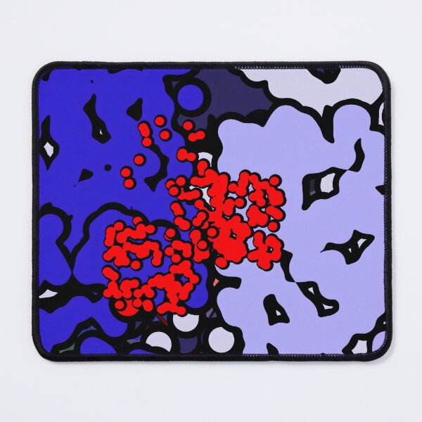 Item preview, Beautiful and lovely modern abstract colorful cartoon bubbles in blue, red and sky blue outlined in black designed and sold by jotcar.