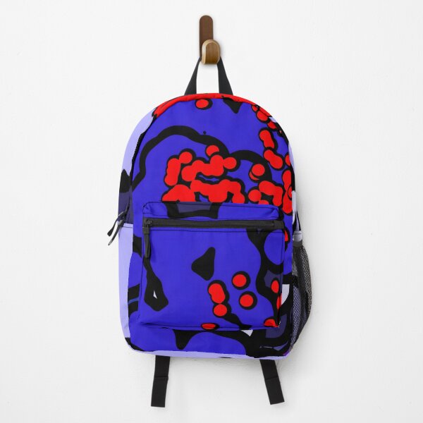 Item preview, Beautiful and lovely modern abstract colorful cartoon bubbles in blue, red and sky blue outlined in black designed and sold by jotcar.