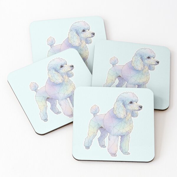 Item preview, Elegant Poodle Polygonal Watercolor Profile designed and sold by bsbd-action.