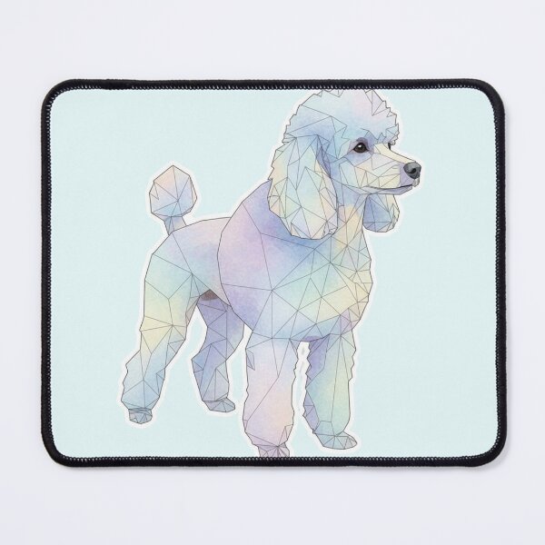 Item preview, Elegant Poodle Polygonal Watercolor Profile designed and sold by bsbd-action.