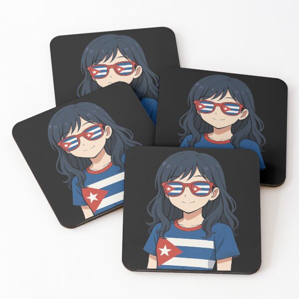Item preview, Cuban Flag Girl Cartoon Style designed and sold by sssweetness.