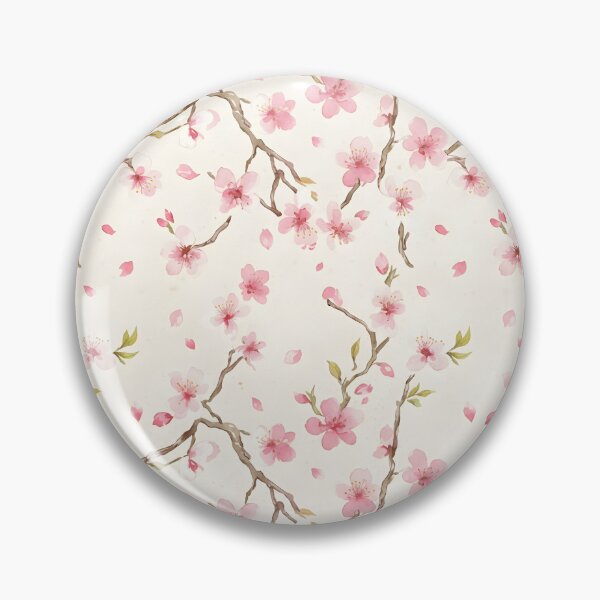 Item preview, Watercolor Sakura Japanese Cherry Blossom Pattern — Seamless Pink Floral Design designed and sold by DeevaValli.