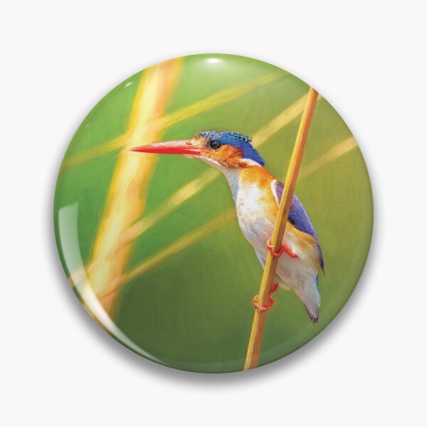 Item preview, Malachite Kingfisher On The Hunt designed and sold by Kay Brewer.