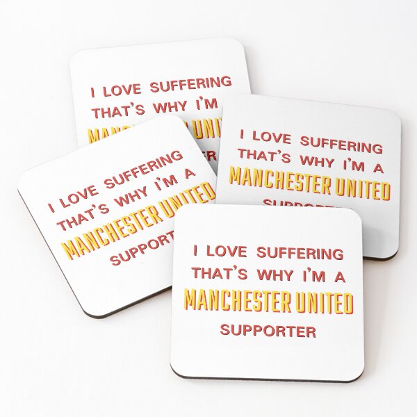 Item preview, I love suffering that's why I'm a Manchester United Supporter designed and sold by Niche Fandoms R Us.