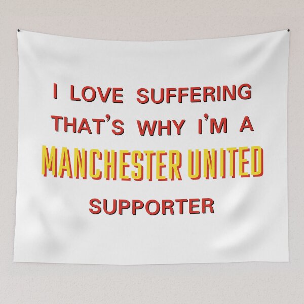 Item preview, I love suffering that's why I'm a Manchester United Supporter designed and sold by Niche Fandoms R Us.