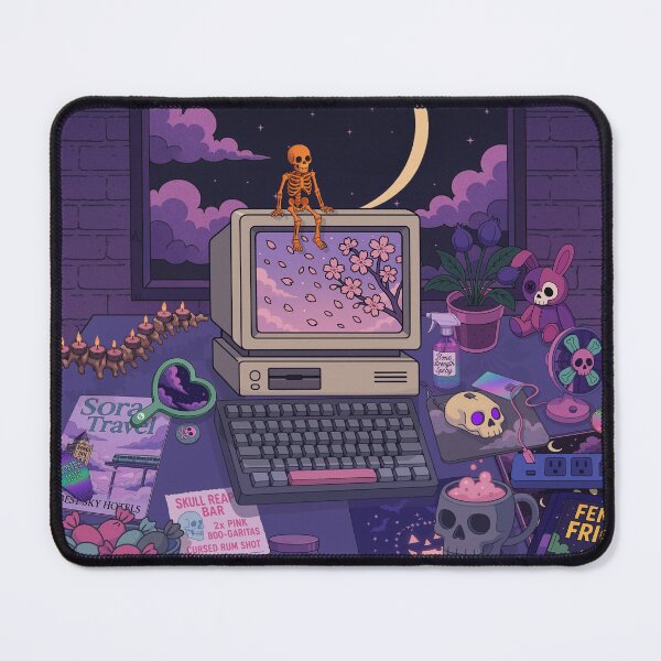 Item preview, Skeletal Dreams Cluttered Desk designed and sold by FurryFantasy.