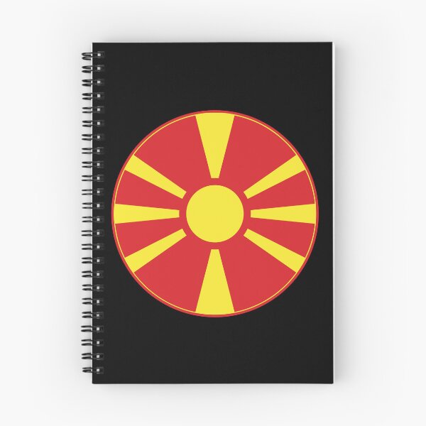 Item preview, North Macedonia Flag Circle Sunburst Red Yellow designed and sold by NTGUILTY.