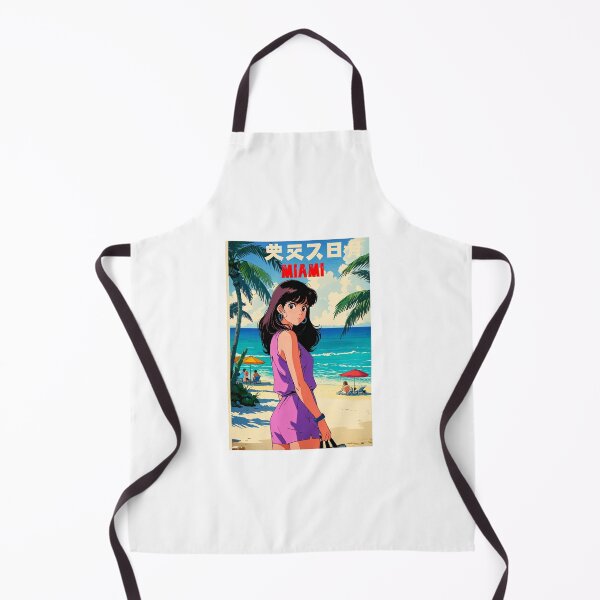 Item preview, Retro Anime Girl Cute Miami EE.UU Travel 80s Design designed and sold by ANIMEX00.