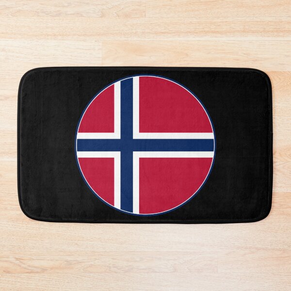 Item preview, Norway Flag Circle Red White Blue Nordic Cross designed and sold by NTGUILTY.