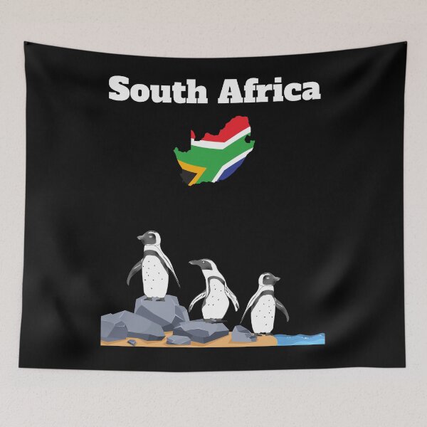 Item preview, South Africa trip souvenir South African flag Penguin lover  designed and sold by Artstastic.