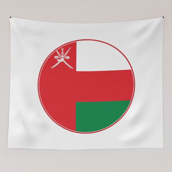 Item preview, Oman Flag Circle Sword Khanjar Emblem Design designed and sold by NTGUILTY.