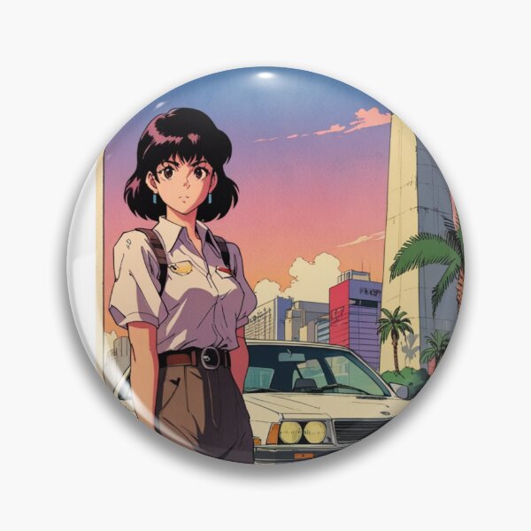 Item preview, Retro Anime Girl Cute Nairobi Kenya Travel 80s Design designed and sold by ANIMEX00.