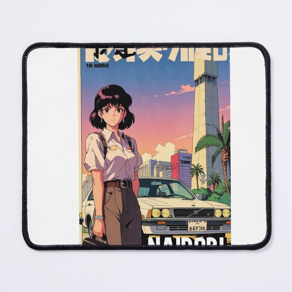 Item preview, Retro Anime Girl Cute Nairobi Kenya Travel 80s Design designed and sold by ANIMEX00.