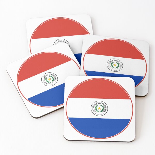 Item preview, Paraguay Flag Circle Red White Blue Coat of Arms designed and sold by NTGUILTY.