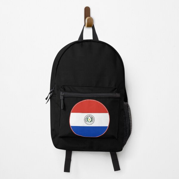 Item preview, Paraguay Flag Circle Red White Blue Coat of Arms designed and sold by NTGUILTY.