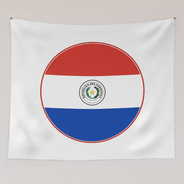 Item preview, Paraguay Flag Circle Red White Blue Coat of Arms designed and sold by NTGUILTY.