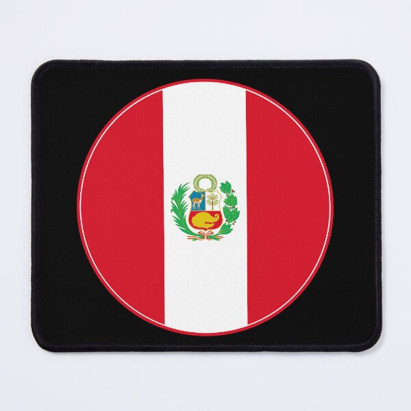 Item preview, Peru Flag Circle Vertical Stripes Coat of Arms designed and sold by NTGUILTY.