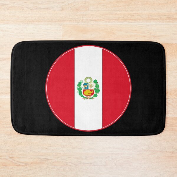 Item preview, Peru Flag Circle Vertical Stripes Coat of Arms designed and sold by NTGUILTY.