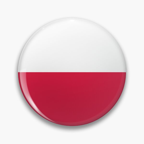 Item preview, Poland Flag Circle White Red Bicolor Design designed and sold by NTGUILTY.