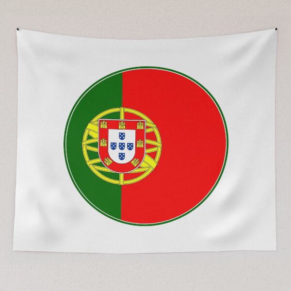 Item preview, Portugal Flag Circle Green Red Coat of Arms designed and sold by NTGUILTY.