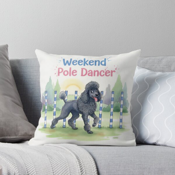 Item preview, Poodle Dog agility watercolor designed and sold by Willow Art Boutique.