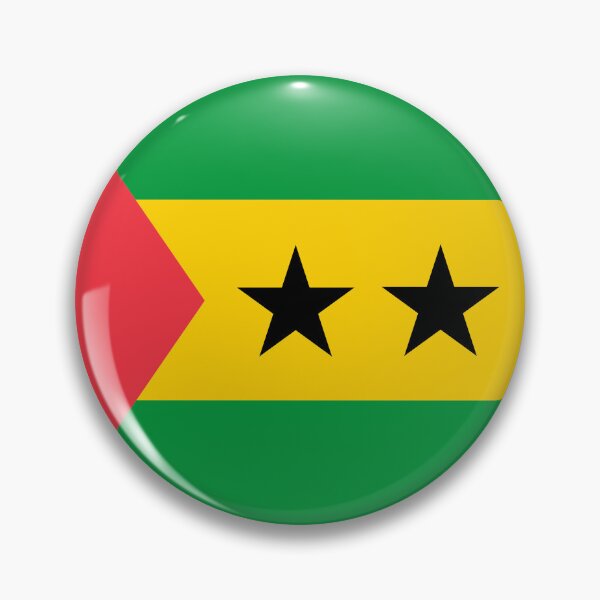 Item preview, São Tomé and Príncipe Flag Circle Red Green Yellow Stars designed and sold by NTGUILTY.