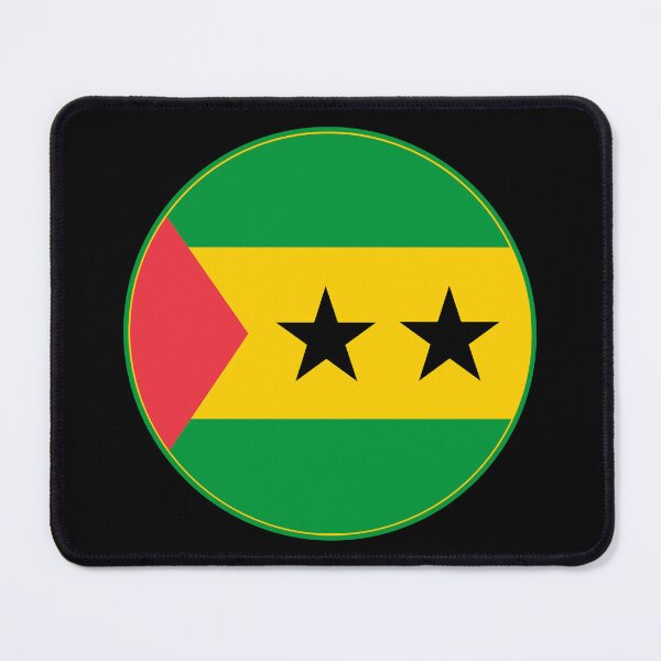 Item preview, São Tomé and Príncipe Flag Circle Red Green Yellow Stars designed and sold by NTGUILTY.