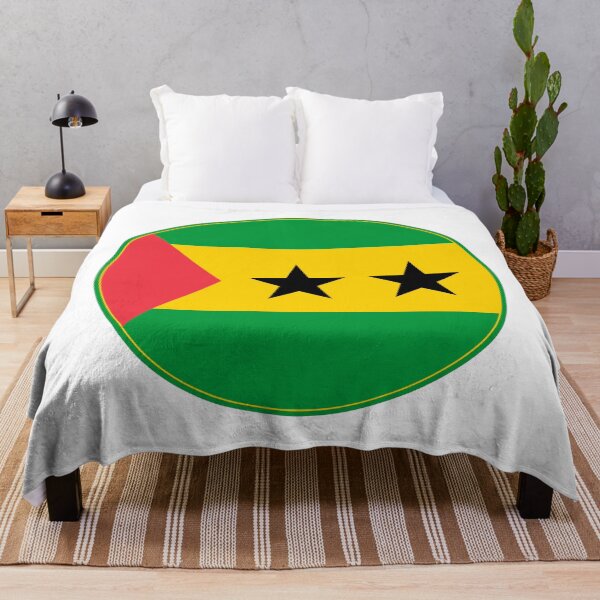 Item preview, São Tomé and Príncipe Flag Circle Red Green Yellow Stars designed and sold by NTGUILTY.