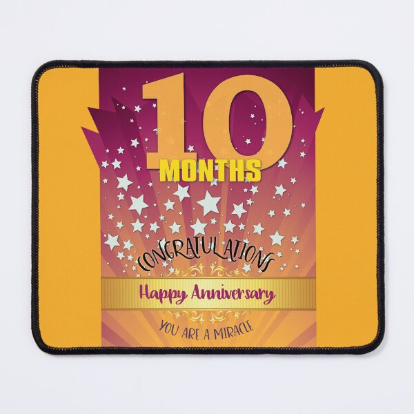 Item preview, 10 Months Recovery Anniversary You're A Miracle designed and sold by ApexDesigners.