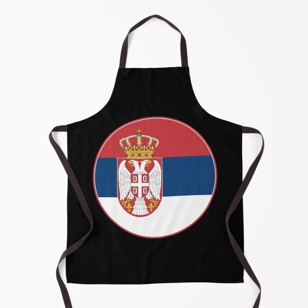 Item preview, Serbia Flag Circle Red Blue White Eagle Crown designed and sold by NTGUILTY.