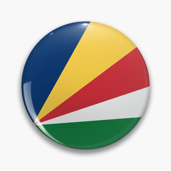Item preview, Seychelles Flag Circle Five Diagonal Color Rays designed and sold by NTGUILTY.