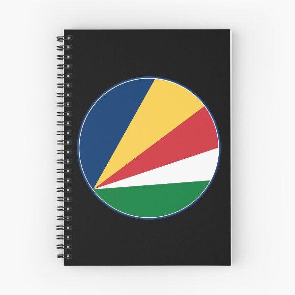 Item preview, Seychelles Flag Circle Five Diagonal Color Rays designed and sold by NTGUILTY.
