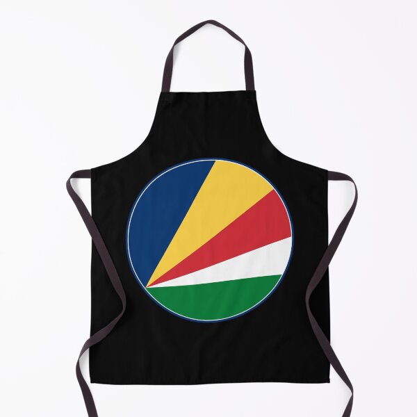Item preview, Seychelles Flag Circle Five Diagonal Color Rays designed and sold by NTGUILTY.