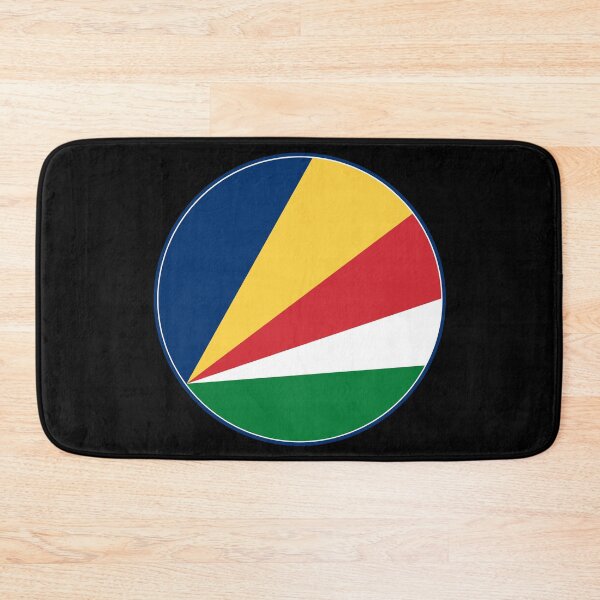 Item preview, Seychelles Flag Circle Five Diagonal Color Rays designed and sold by NTGUILTY.