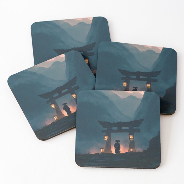 Item preview, Samurai Guarding the Ruined Temple designed and sold by Rtymer.