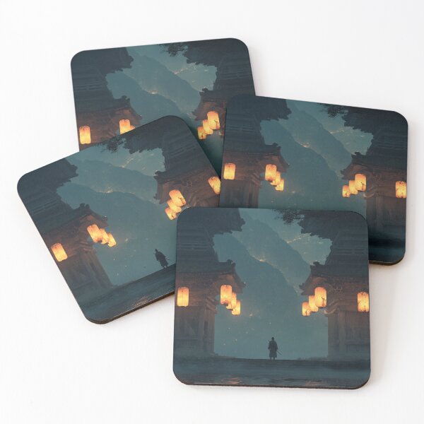 Item preview, Samurai Guarding the Ruined Temple designed and sold by Rtymer.