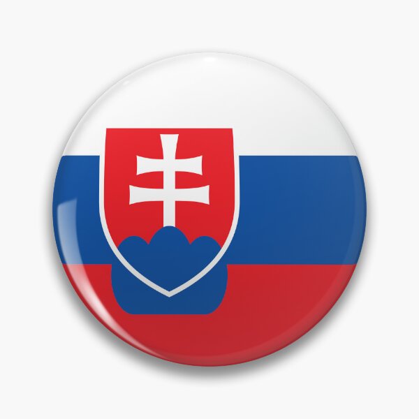 Item preview, Slovakia Flag Circle White Blue Red Double Cross designed and sold by NTGUILTY.