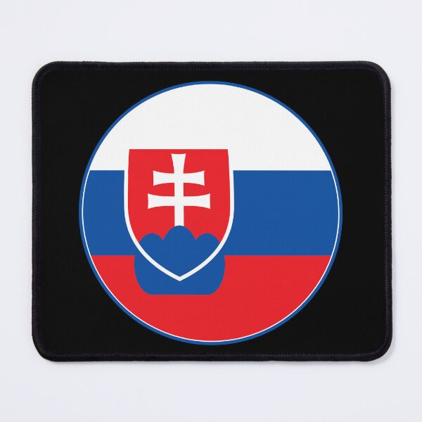 Item preview, Slovakia Flag Circle White Blue Red Double Cross designed and sold by NTGUILTY.
