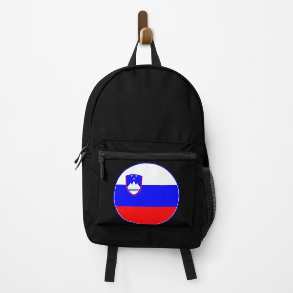 Item preview, Slovenia Flag Circle White Blue Red Triglav Stars designed and sold by NTGUILTY.