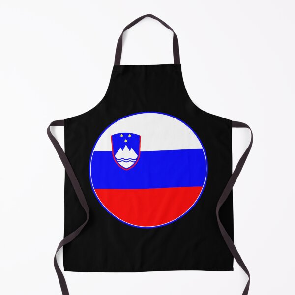 Item preview, Slovenia Flag Circle White Blue Red Triglav Stars designed and sold by NTGUILTY.
