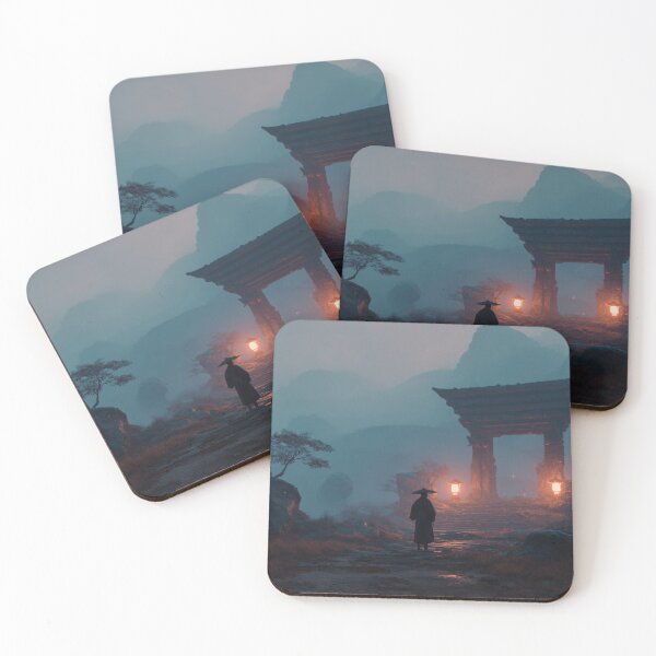 Item preview, Samurai Guarding the Ruined Temple designed and sold by Rtymer.