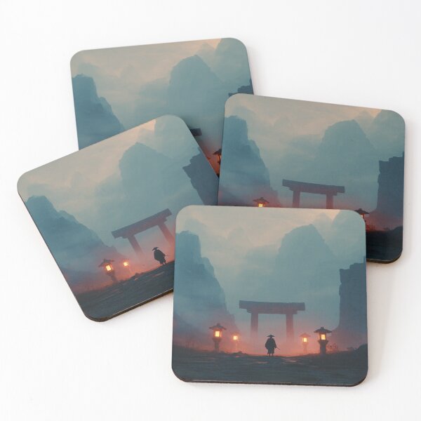 Item preview, Samurai Guarding the Ruined Temple designed and sold by Rtymer.
