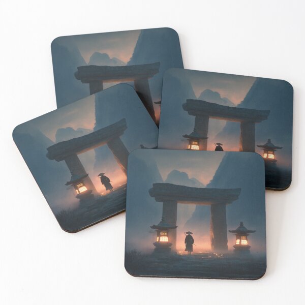 Item preview, Samurai Guarding the Ruined Temple designed and sold by Rtymer.