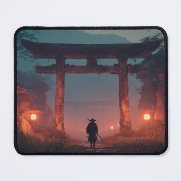 Item preview, Samurai Guarding the Ruined Temple designed and sold by Rtymer.