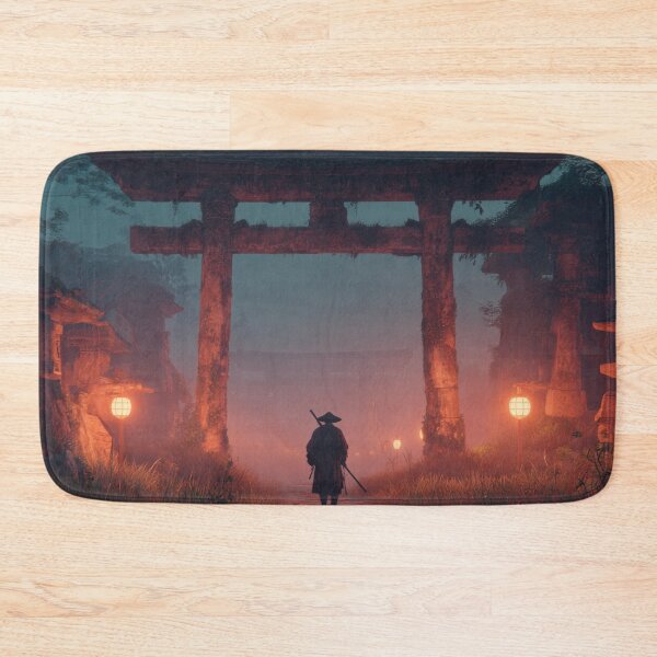Item preview, Samurai Guarding the Ruined Temple designed and sold by Rtymer.
